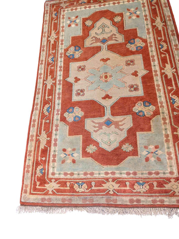 241 x 146 cm Karz Traditional Orange Large Rug - Rugoutlet