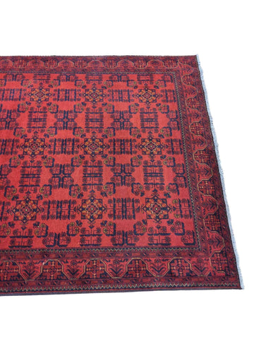 243 x 171 cm Afghan Khan Tribal Red Rug - Rugoutlet