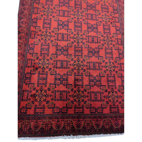 243 x 171 cm Afghan Khan Tribal Red Rug - Rugmaster