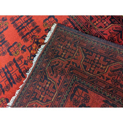 243 x 171 cm Afghan Khan Tribal Red Rug - Rugmaster