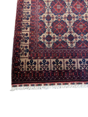 244 x 164 cm Afghan khan Tribal Red Rug - Rugmaster