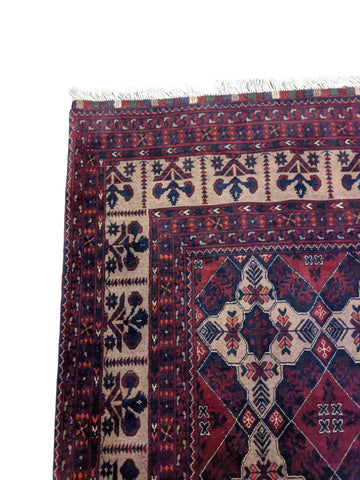 244 x 164 cm Afghan khan Tribal Red Rug - Rugmaster