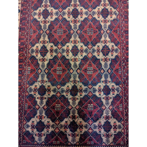 244 x 164 cm Afghan khan Tribal Red Rug - Rugmaster
