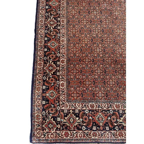 244 x 256 cm Persian Bijar Traditional Red Rug - Rugmaster