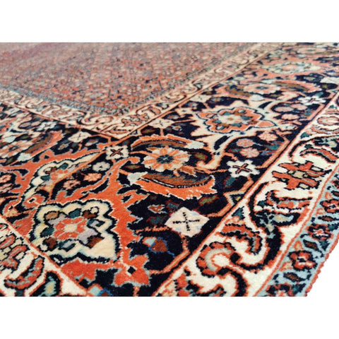 244 x 256 cm Persian Bijar Traditional Red Rug - Rugmaster