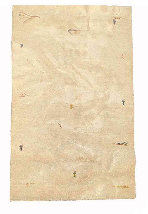 245 x 175 cm Nomadic Persian Gabbeh Tribal Beige Rug - Rugoutlet