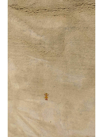 245 x 175 cm Nomadic Persian Gabbeh Tribal Beige Rug - Rugoutlet