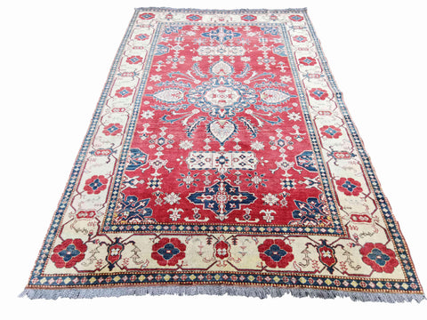 245 x 180 cm Kazak Modern Red Rug - Rugmaster