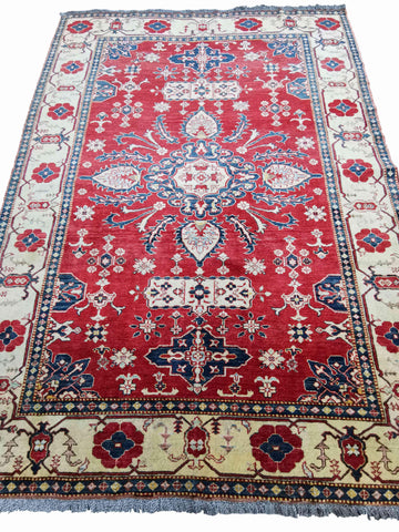 245 x 180 cm Kazak Modern Red Rug - Rugmaster