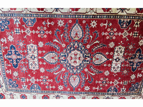 245 x 180 cm Kazak Modern Red Rug - Rugmaster