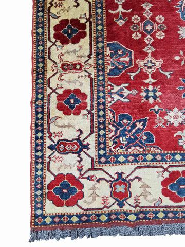 245 x 180 cm Kazak Modern Red Rug - Rugmaster