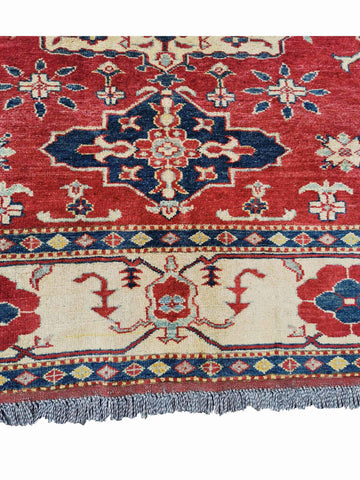 245 x 180 cm Kazak Modern Red Rug - Rugmaster