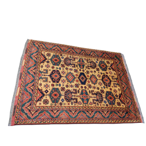 245 x 185 cm Kazak Modern Red Rug - Rugmaster