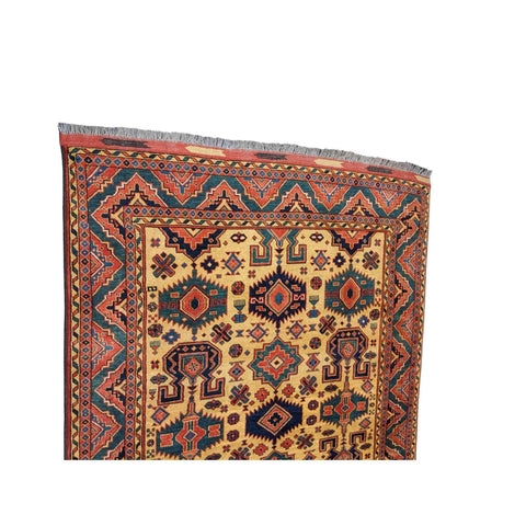 245 x 185 cm Kazak Modern Red Rug - Rugmaster