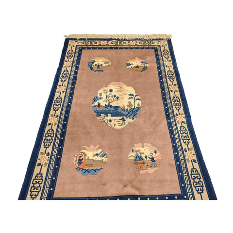 246 x 154 cm Chinese Traditional Red Rug - Rugmaster