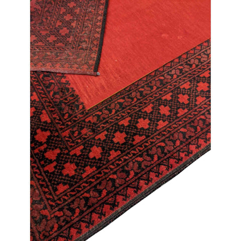 246 x 160 cm Afghan Tribal Red Rug - Rugmaster