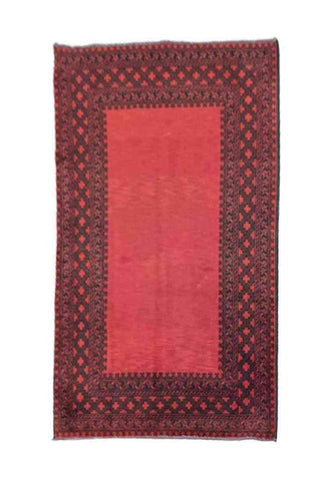 246 x 160 cm Afghan Tribal Red Rug - Rugmaster
