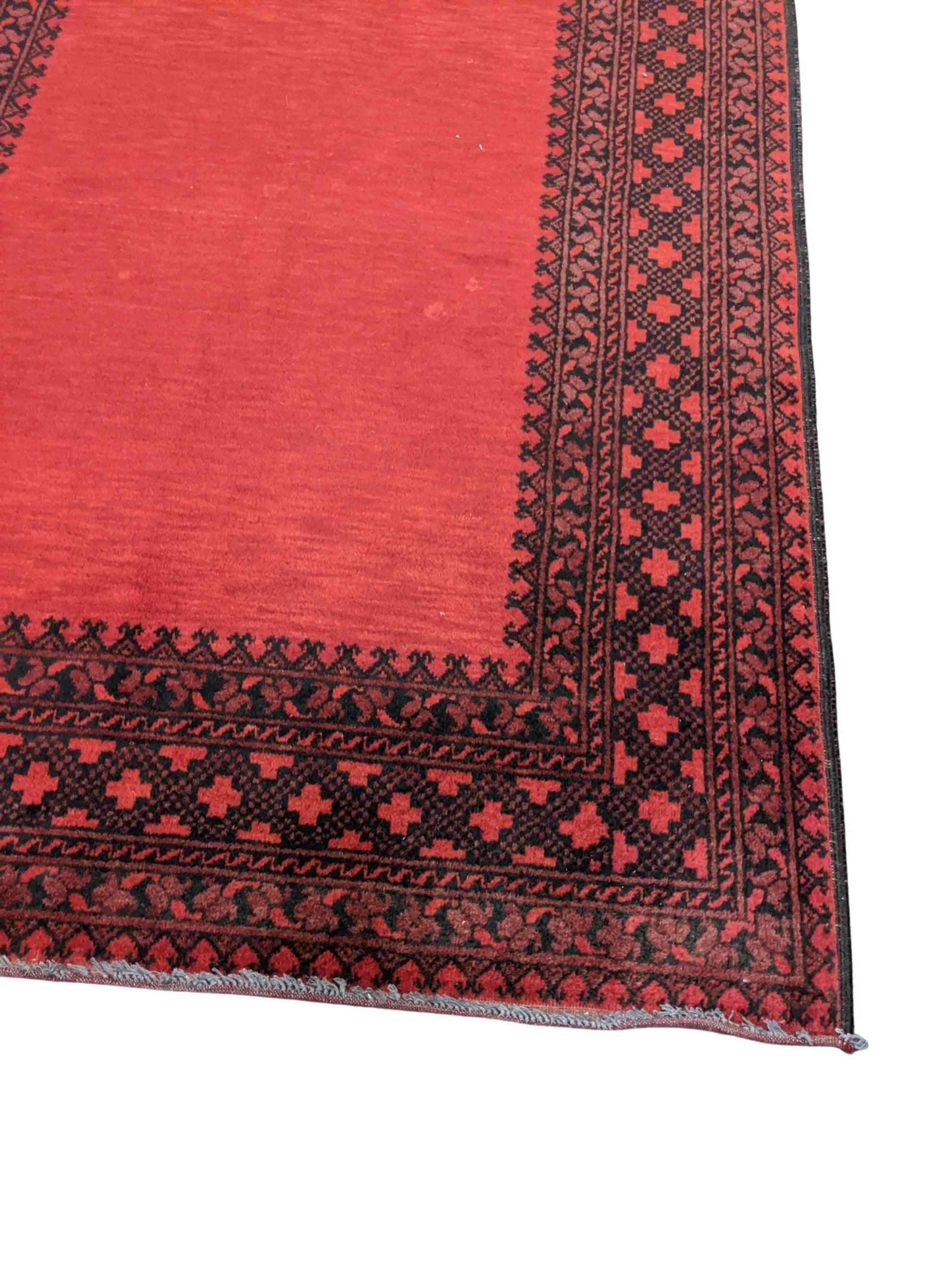 246 x 160 cm Afghan Tribal Red Rug - Rugoutlet