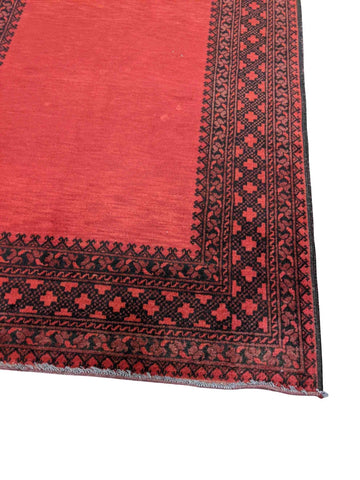 246 x 160 cm Afghan Tribal Red Rug - Rugmaster