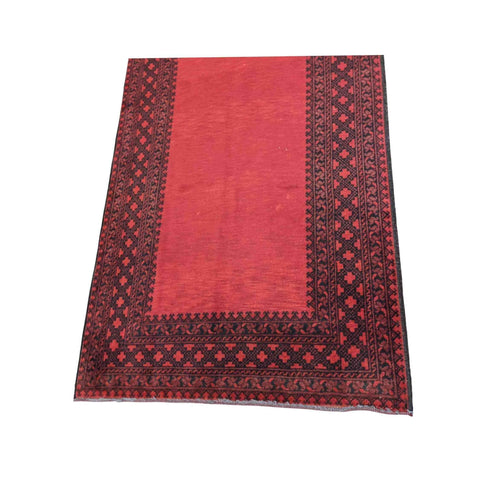 246 x 160 cm Afghan Tribal Red Rug - Rugmaster