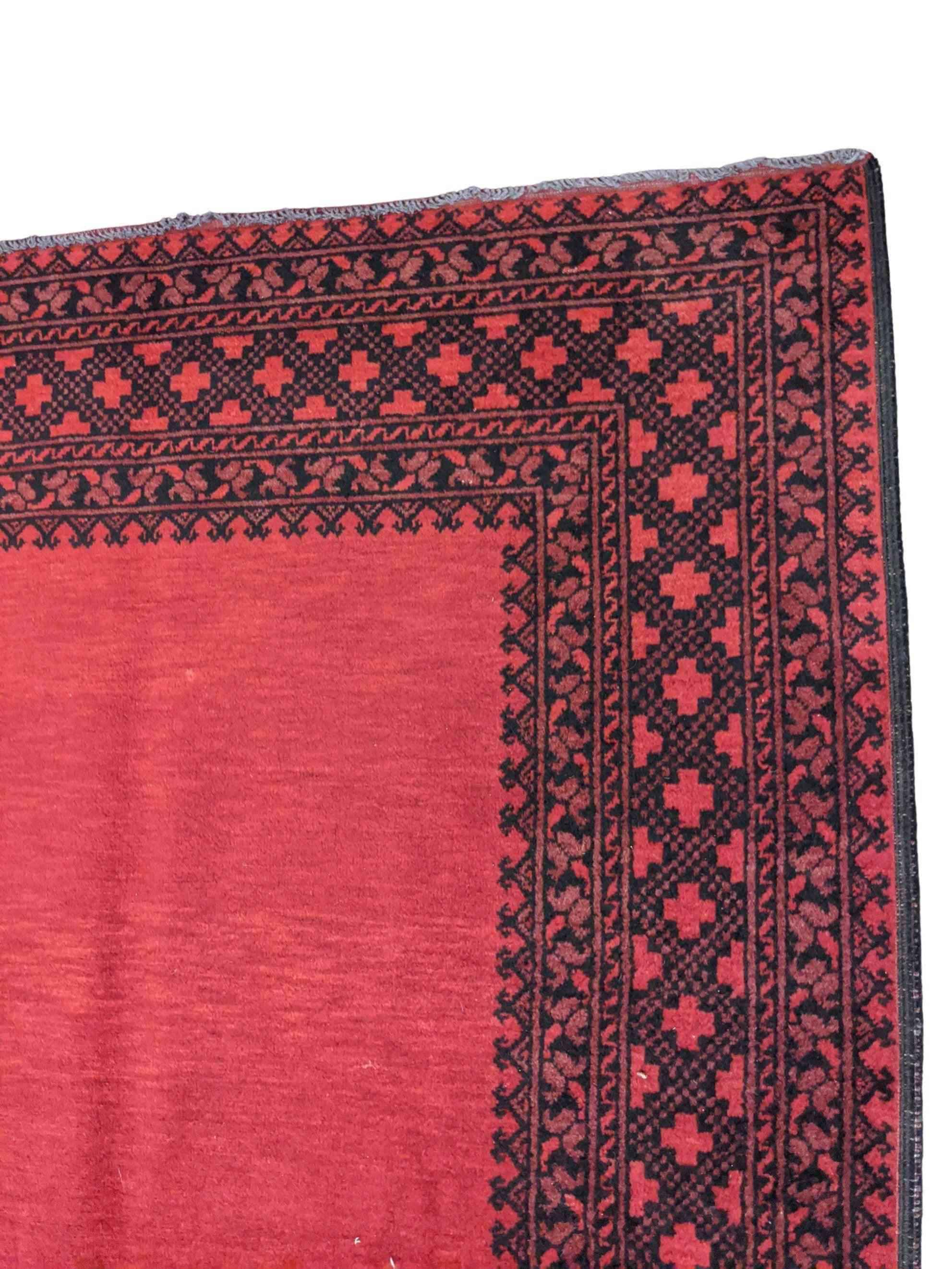 246 x 160 cm Afghan Tribal Red Rug - Rugoutlet