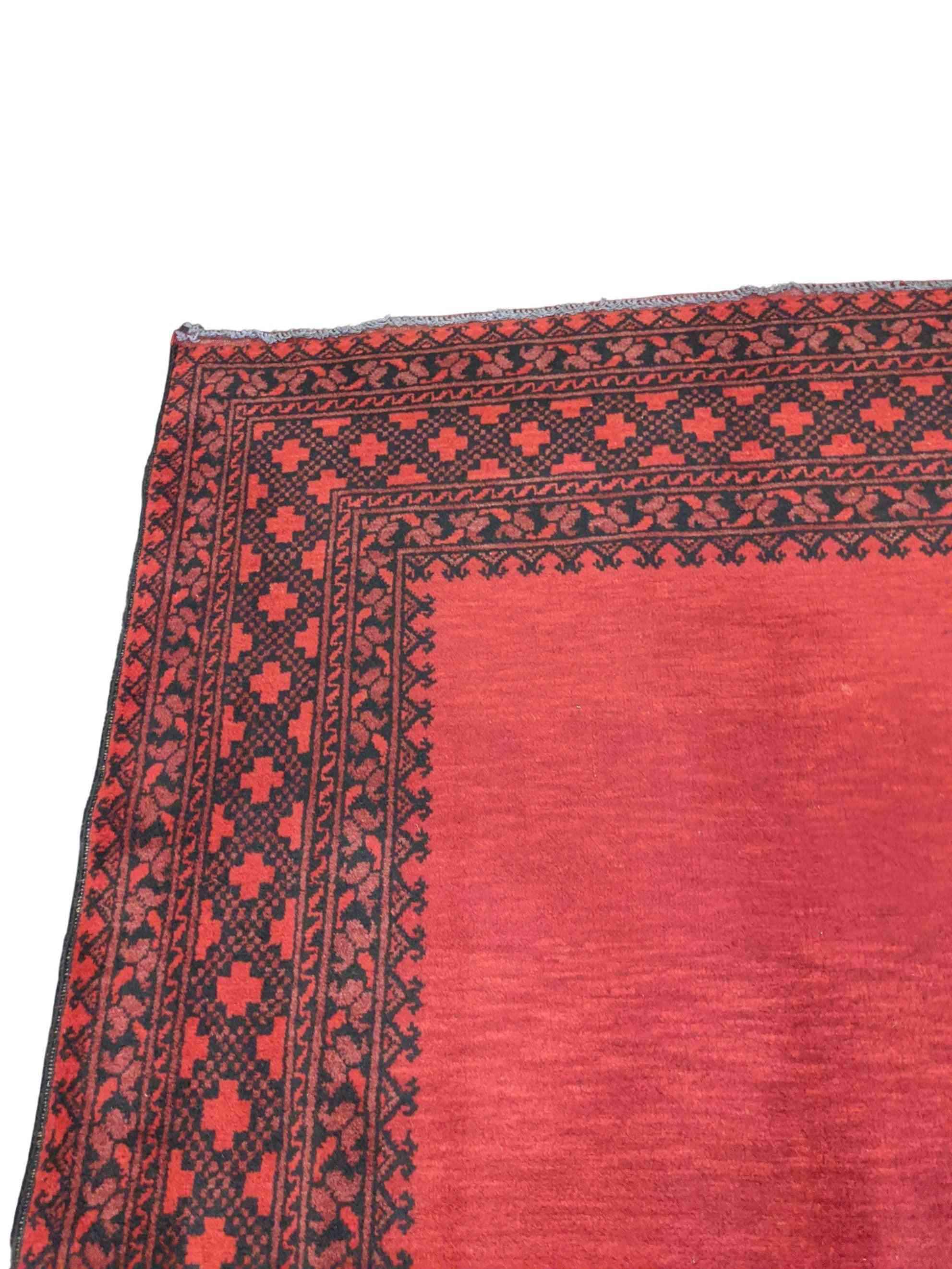 246 x 160 cm Afghan Tribal Red Rug - Rugoutlet