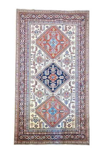 246 x 181 cm Fine Kazak White Rug - Rugoutlet
