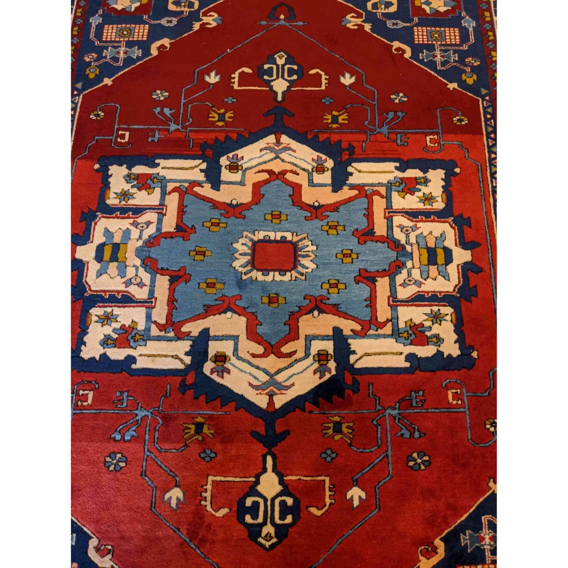 246 x 193 cm Karz Traditional Red Rug - Rugmaster