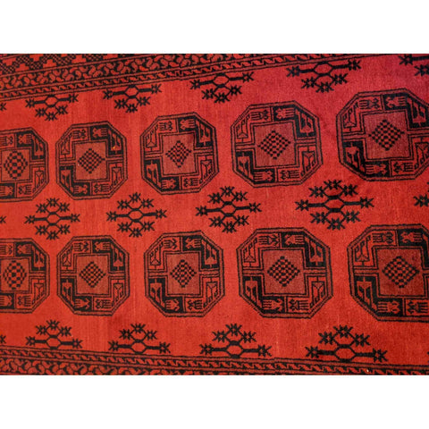 247 x 160 cm Afghan Tribal Red Rug - Rugoutlet