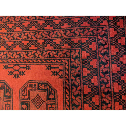 247 x 160 cm Afghan Tribal Red Rug - Rugoutlet