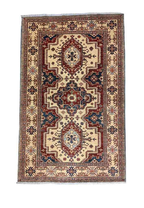 248 x 180 cm Fine Kazak Yellow Rug - Rugoutlet