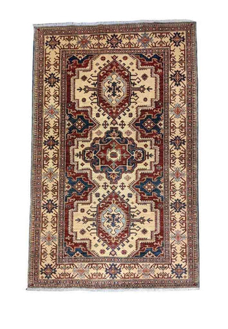 248 x 180 cm Fine Kazak Yellow Rug - Rugoutlet