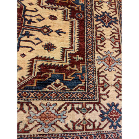 248 x 180 cm Fine Kazak Modern Yellow Rug - Rugmaster