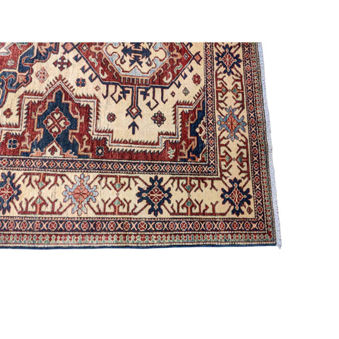 248 x 180 cm Fine Kazak Modern Yellow Rug - Rugmaster