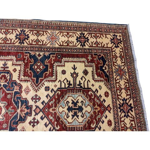 248 x 180 cm Fine Kazak Yellow Rug - Rugoutlet