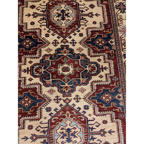 248 x 180 cm Fine Kazak Yellow Rug - Rugoutlet
