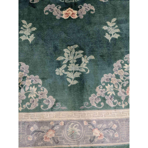 249 x 155 cm Chinese Traditional Green Rug - Rugmaster