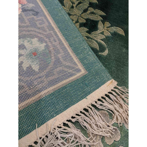 249 x 155 cm Chinese Traditional Green Rug - Rugmaster