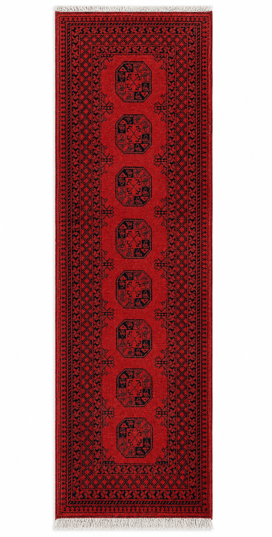 Afghan Tribal Wool Rug 300 x 80 cm (9.84 x 2.62 ft)