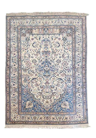 250 x 143 cm Nain Traditional Yellow Large Rug - Rugoutlet