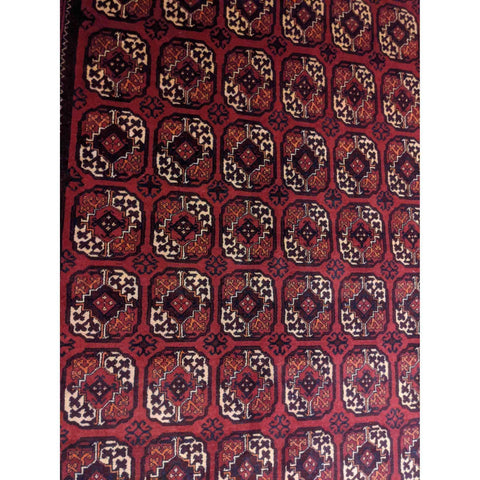 250 x 150 cm Afghan khan very fine Tribal Red Rug - Rugoutlet