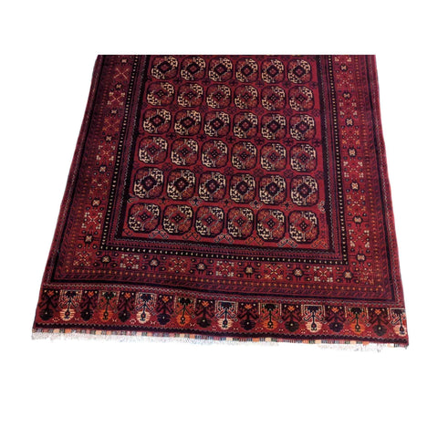 250 x 150 cm Afghan khan very fine Tribal Red Rug - Rugmaster