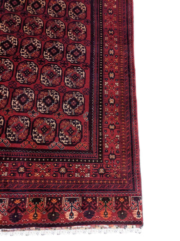 250 x 150 cm Afghan khan very fine Tribal Red Rug - Rugmaster