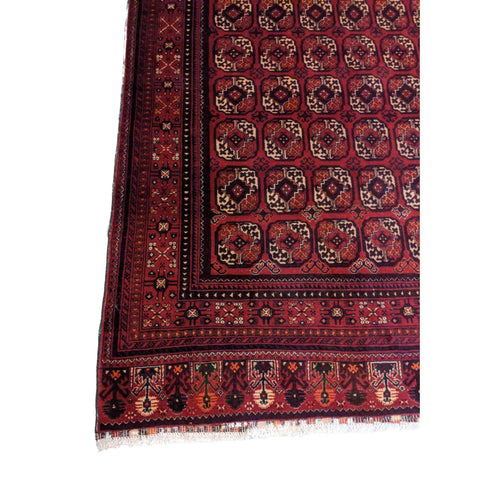 250 x 150 cm Afghan khan very fine Tribal Red Rug - Rugoutlet