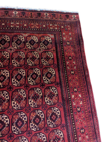 250 x 150 cm Afghan khan very fine Tribal Red Rug - Rugmaster