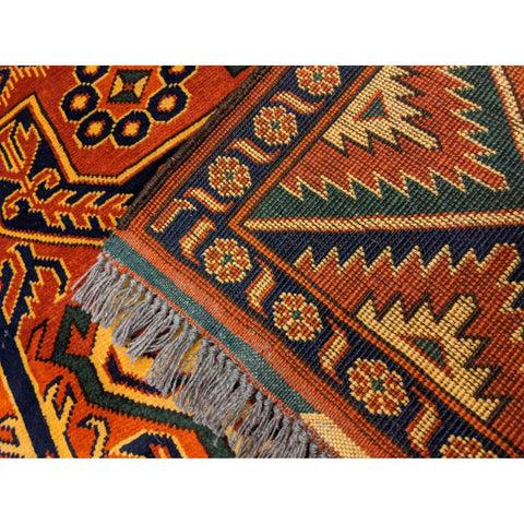 250 x 164 cm Afghan Natural Dye Tribal Red Rug - Rugoutlet