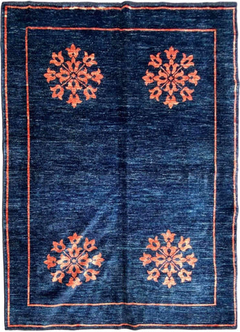 250 x 200 cm Natural Dye Blue Rug - Rugoutlet