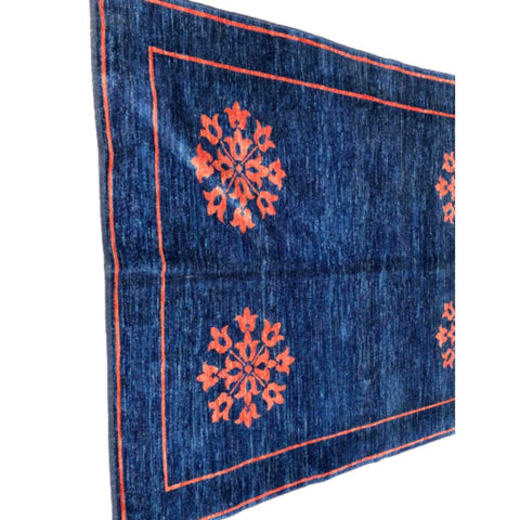 250 x 200 cm Natural Dye Modern Blue Rug - Rugmaster