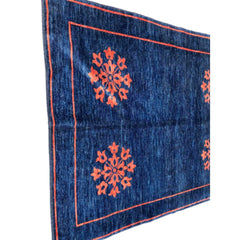 250 x 200 cm Natural Dye Blue Rug - Rugoutlet