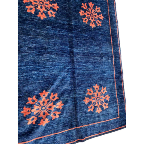 250 x 200 cm Natural Dye Modern Blue Rug - Rugmaster